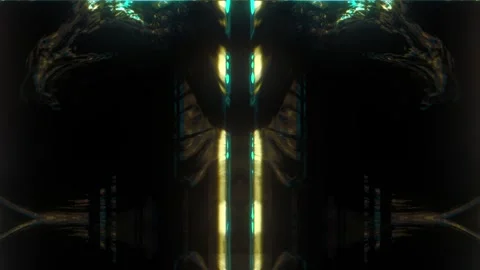 Gold White Glitch Columns Video stock 326720350
