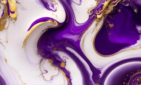 Gold White Pastel 3D Waves Abstract Marbles Liquid background Stock Illustration