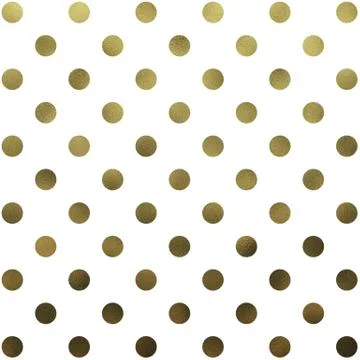 Gold White Polka Dot Pattern Swiss Dots Texture Digital Paper 스톡 일러스트