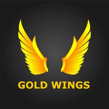 Gold Wings Stock-Illustration