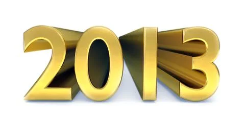 Gold year 2013 Иллюстрация