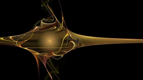 Gold yellow figure abstract loop motion background Stock Footage 70686682