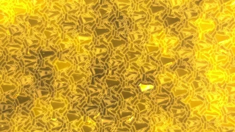 Gold yellow geometric animation with diagonal transition from floral motifs to 스톡 동영상 333202376