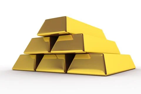 Goldbars 3D Stock Photos