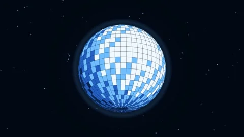 Golden 3D Disco Ball Rotating Loop Shiny Amber Mirror Sphere Stock Footage 341723229