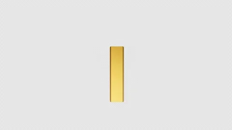 Golden 3D small Letter q 360 Rotating Loop Animation | Alpha Background Stock Footage 325213916