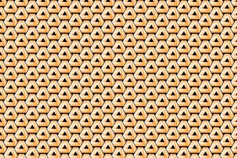Golden 3D Triangular Pattern Background Luxury Metallic Geometric Texture Stockillustratie
