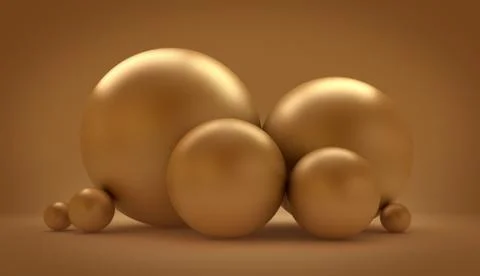 Golden abstract background 3d.3d rendering, 3d illustration. Stock Illustration