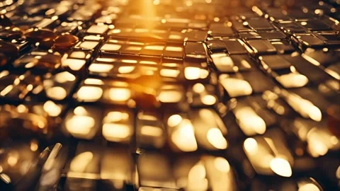 Golden Abstract Background Stock Footage 284742168