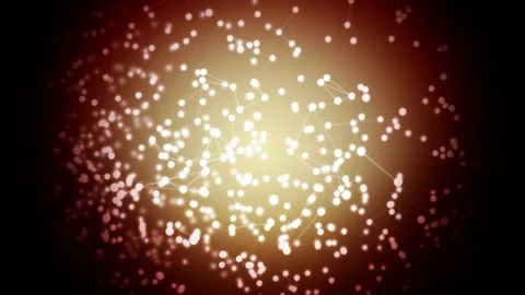 Golden abstract background with shimmering dots. Mockup. Stock-Footage 195992759