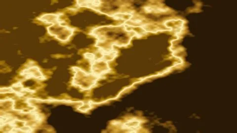 Golden abstract cloud pattern on dark background Stock Illustration