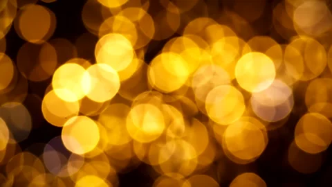 Golden abstract defocused background, circle shape bokeh spots. 스톡 동영상 259319110