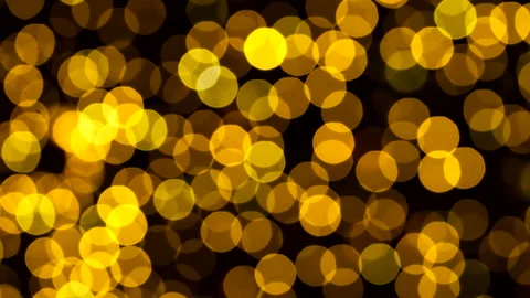 Golden abstract defocused background, circle shape bokeh spots. Loop. Stock Footage 259949102