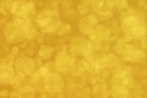 Golden abstract defocused background, circle shape bokeh pattern. 스톡 일러스트