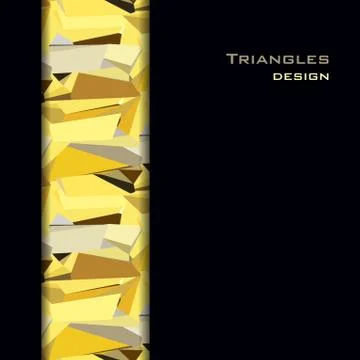 Golden abstract geometric background. Stock Illustration