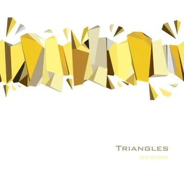 Golden abstract geometric background. Stock Illustration