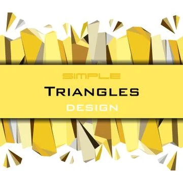 Golden abstract geometric background. Stock Illustration