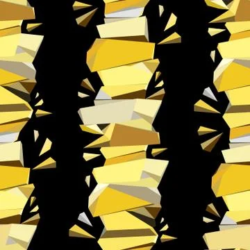 Golden abstract geometric background. Stock Illustration