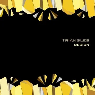 Golden abstract geometric background. Stock Illustration