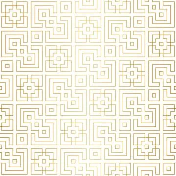 Golden abstract geometric pattern with rhombus and squares vector illustration Stock Illustration