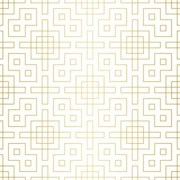 Golden abstract geometric pattern with rhombus and squares vector illustration Stock Illustration