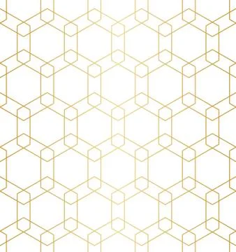 Golden abstract geometric pattern with rhombus, triangles and squares vector 스톡 일러스트