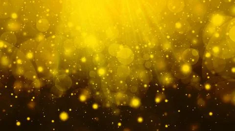 Golden abstract gradient bokeh background Stock Illustration