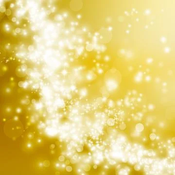 Golden abstract lights background Stock Illustration