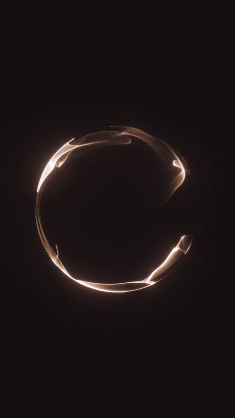 Golden abstract orb Stock Footage 317663641