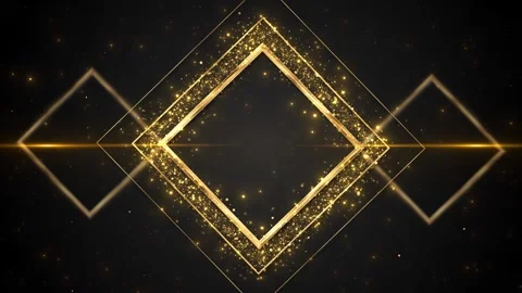 Golden abstract particle cloud flowing dust clusters, soft luminous waves, cinem Stock Footage 340400705