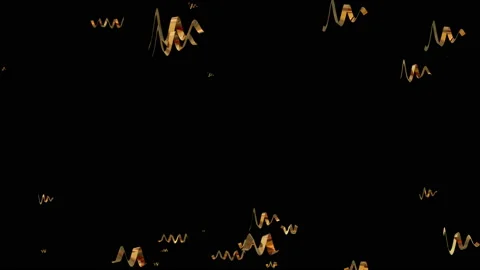 Golden Abstract Particle Rain - Falling Soft Glow Bokeh Stock Footage 120635362