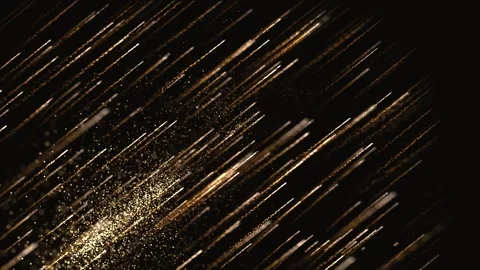 Golden abstract particles of drinking and falling stars, gold, bokeh, awards Stock Footage 278224668