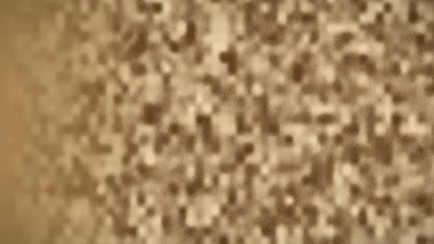 Golden abstract pixelated texture. 2d animation Stock Footage 344876113