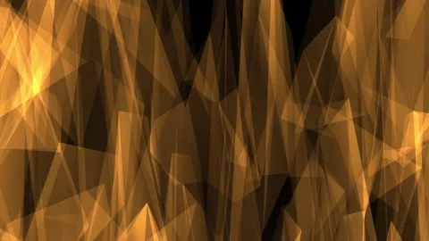 Golden Abstract Polygonal Background Stock Footage 303883878