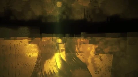 Golden Abstract Split Screen Motion Background with Digital Glitch Textures 스톡 동영상 343707616