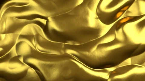 Golden Abstract Wave Background. Stock Footage 125032898