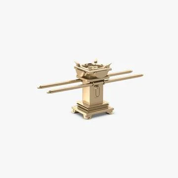 Golden Altar of Incense Tabernacle Furniture 3D Model