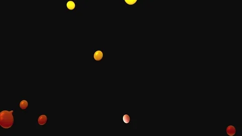 Golden and red particles drifting through dark abstract space with subtle l.. Stock Footage 341541997