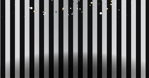 Golden and silver metallic falling confetti 4k  Stock Footage 119966435