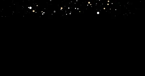Golden and silver metallic falling confetti 4k  Stock Footage 119966437
