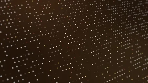 Golden and white dot pattern brown background technology  animated video Dynamic Stock Footage 297428427
