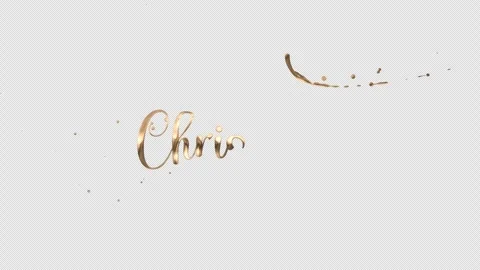 This golden animated text features "Merry Christmas" Stock Footage 293482101