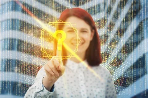 Golden answer Foto stock