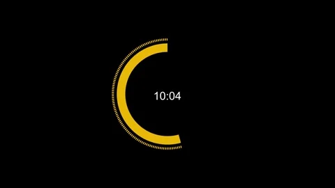 Golden arc loading screen animation timecode 1001 hud interface countdown t.. Video stock 321581614