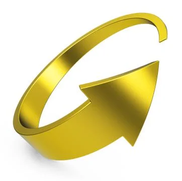 The golden arrow Stock Illustration