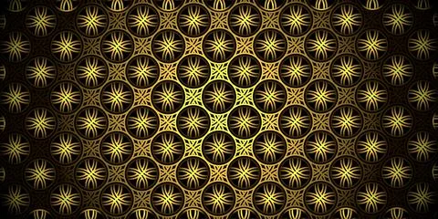 Golden art deco seamless patterns traditional background luxury decorative or Stock Illustration
