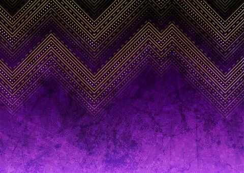 Golden Asian pattern dotted lines abstract geometric minimal background Stock Illustration