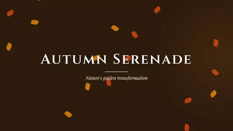 Golden autumn leaf particles falling - Seamless seasonal background motion .. Stock Footage 336889294