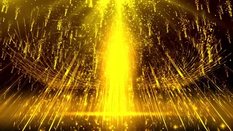 Golden Award Stage Light Particles Abstract Background Vídeo Stock 319479224