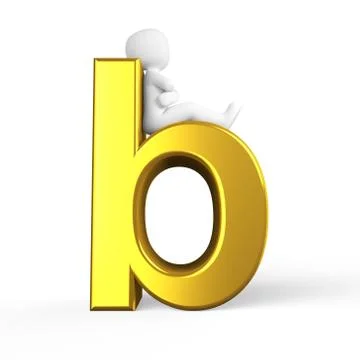 Golden b Stock Illustration